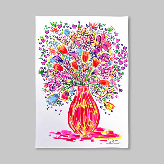 FLOWER STUDY 2 (Original) by Duncan Raban